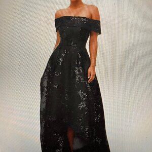 Black NWT A-Line Cocktail Dresses Elegant Dress Formal Off the Shoulder